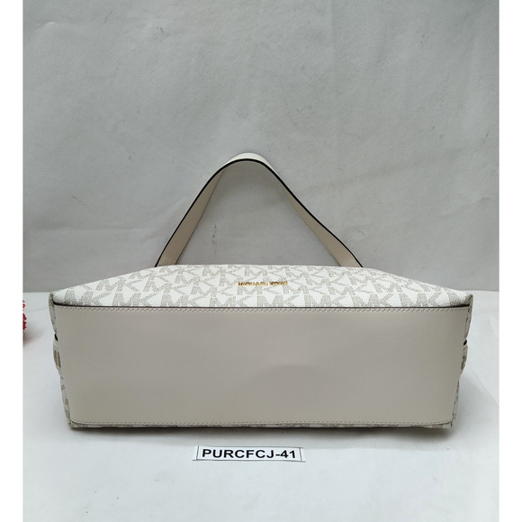 Michael Kors Maeve Vanilla Ivory Leather Zipper Closure Hobo Shoulder Bag - NWT - Picture 6 of 16